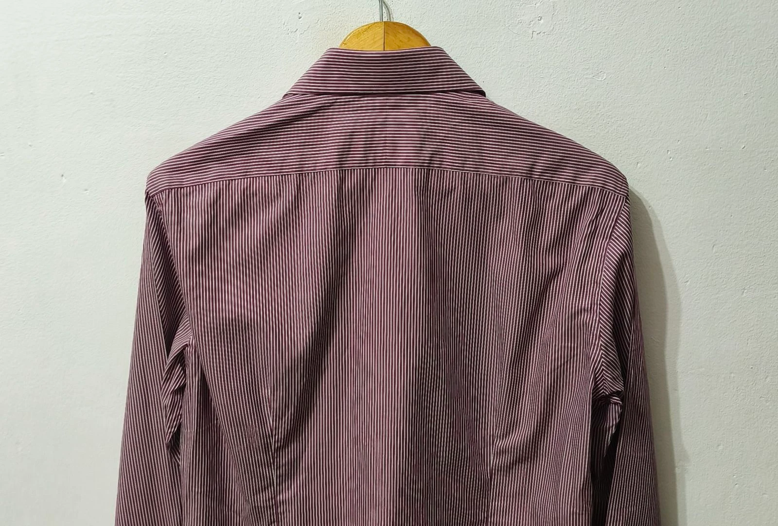 Fitted striped shirt lilac and white Tommy Hilfiger men Size 39 – photo 7